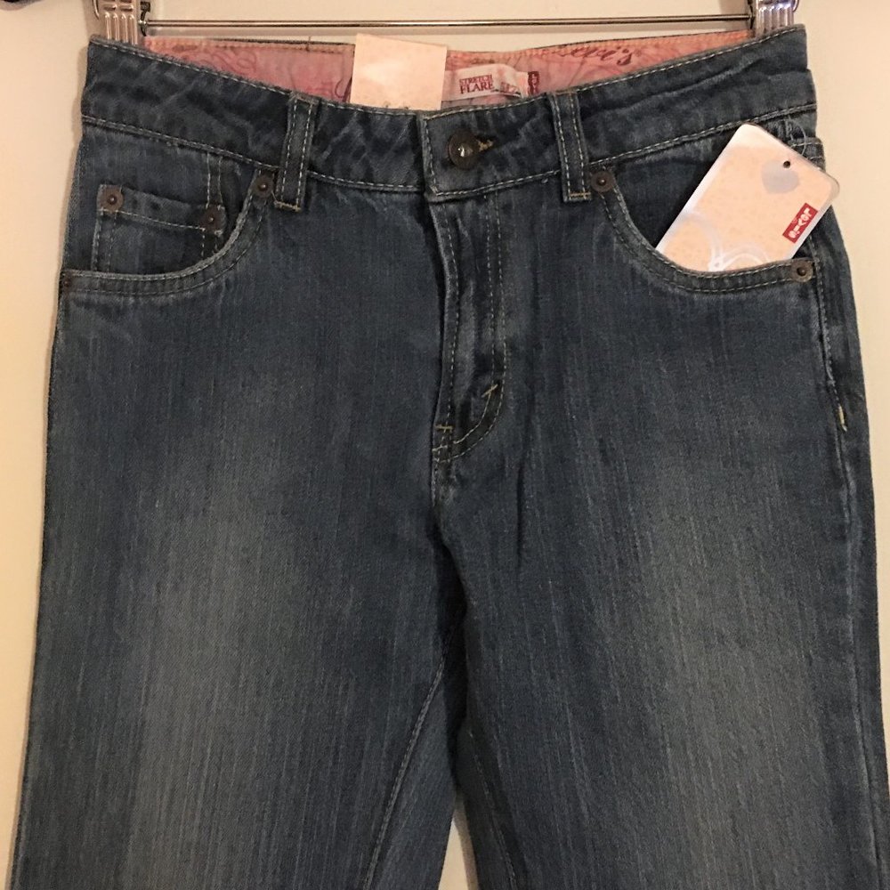 Girls LEVI'S 517 Stretch Flare "Vintage" Adjustable Waist Jeans NEW WITH TAG!_3